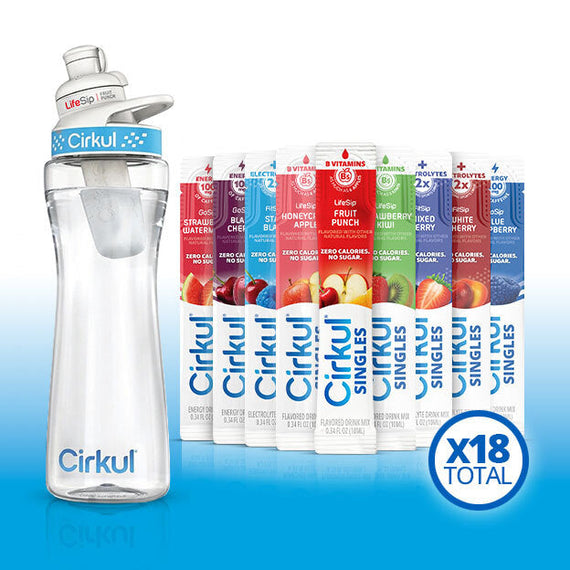 22oz. Plastic Bottle & LifeSip® Fruit Punch O4